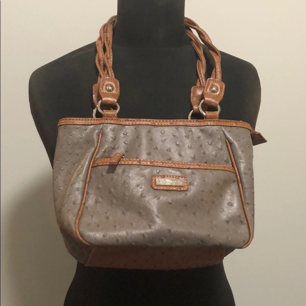 LAST CALL! 3/$25! Laura Scott Grey & Brown Purse